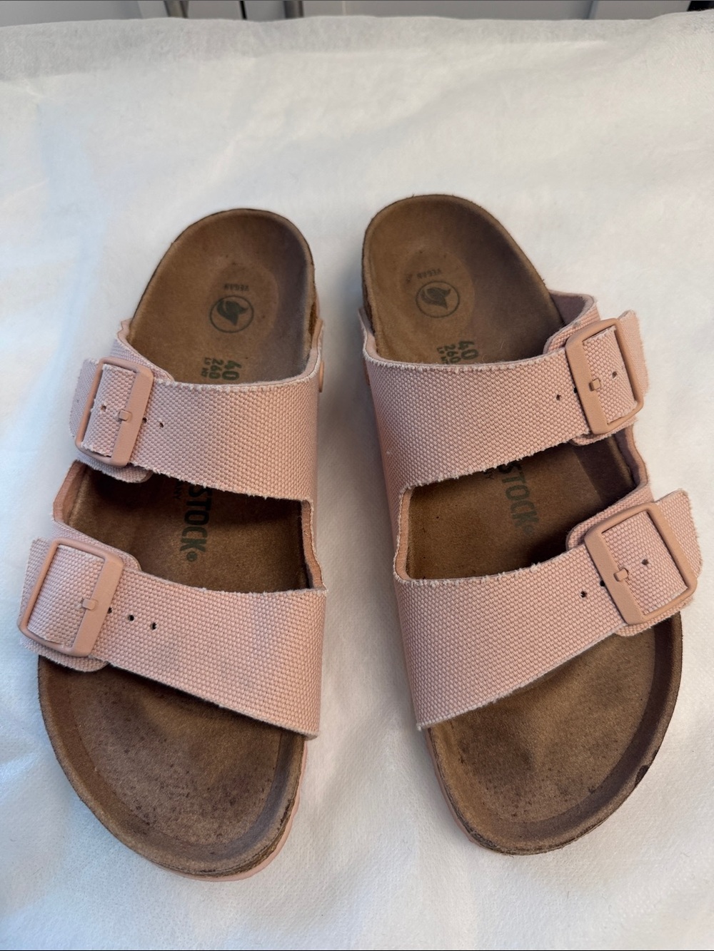 Birkenstock Kids Pink Double-Strap Slide Sandals with Buckles